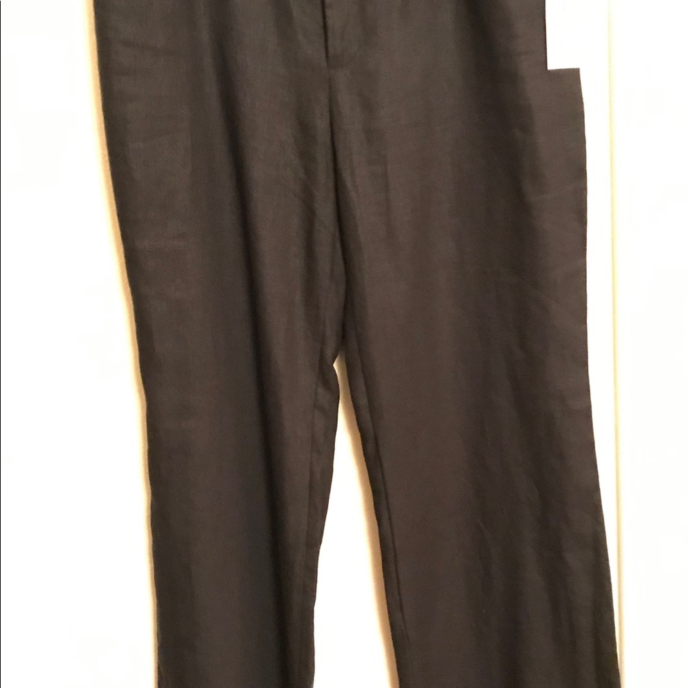 Michael Kors Black Linen Flare Pants